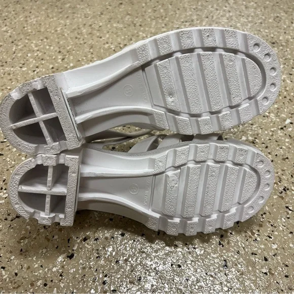 NWT American Apparel White Woven Jelly Heels Shoes Size 8 - Picture 6 of 10